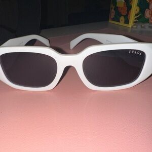 White Prada sunglasses